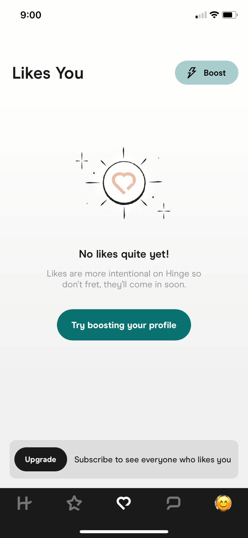 empty state for Hinge UI